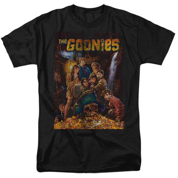 The Goonies Poster Unisex Adult T Shirt, Black, Small