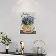 thumbnail image 2 of Lavender Wall Art Farmhouse Lavender Canvas Prints Rustic Purple Lavender Bathroom Pictures for Wall Country Flower Bathroom Painting Today I Choose Joy Modern Artwork Decor for Bedroom 12"x16", 2 of 6