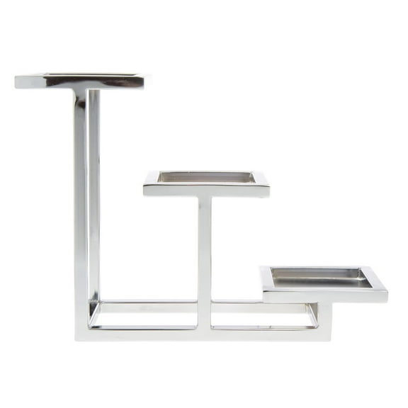 HUBERT® Cerve Collection Chrome 3-Tier Buffet Stand For Bowls