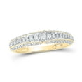 thumbnail image 2 of 10K Yellow Gold His Hers Round Diamond Halo Matching Wedding Set 2-3/8 Cttw, Womens Size: 5-10, Mens Size: 7-13, 2 of 3