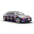 thumbnail image 6 of Rwraps Graffiti Slick Layers Matte Vinyl Film Wrap 59in x 27ft Vinyl Vehicle Car Film Sheet Roll, 6 of 9