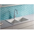 thumbnail image 3 of Kohler K-5846-1 Brookfield 33" Double Basin Top-Mount Enameled Cast-Iron Kitchen Sink -, 3 of 7
