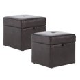 thumbnail image 1 of Cube de Rangement Brun Foncé (Lot de 2), 1 of 2