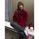 thumbnail image 1 of Chaqueta de manga larga con muescas laterales para mujer, abrigo corto holgado informal con botones y cuello alto, ropa de viaje, novedad de otoño, 2024, 1 of 5