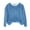 *Blue, variant on ClodeEU Women's Plush Oversized Sweatshirt,Color Block Tops Fashion Clothing ,Crewneck Pullover Tops Blue,Womens Plus S
