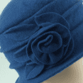 thumbnail image 5 of DOPI Stylish Hats Womens Ladies Elegant Wool Flower Hat Winter Vintage Cloche Bucket Cap, 5 of 5