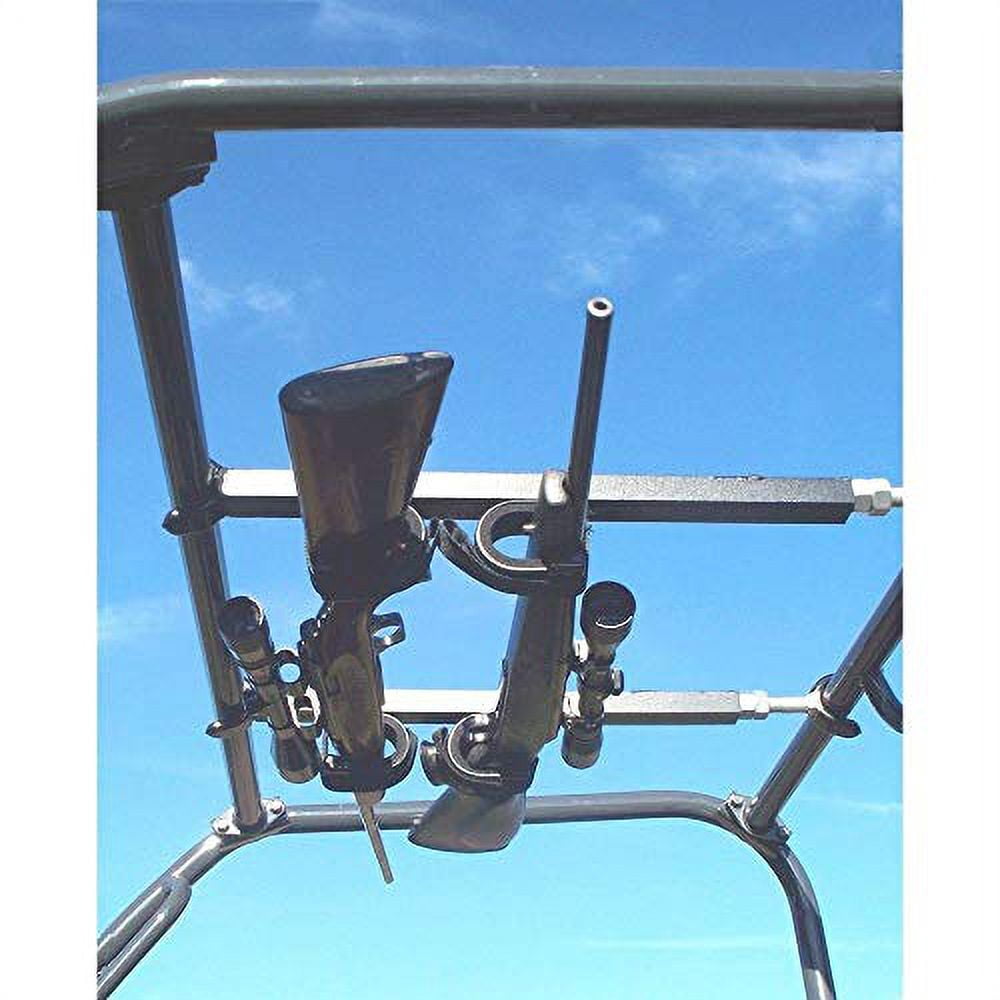 GREAT DAY QUICK DRAW OVERHEAD GUN RACK FOR UTV WITH 23"-28" ROOF BLACK ALUMINUM