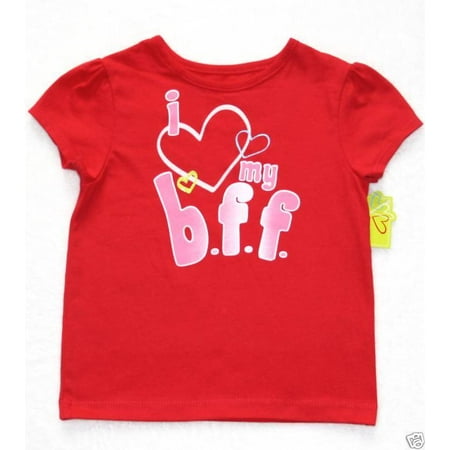 I Love My Best Friend Forever Valentine Short Sleeve T Shirt Girl Size 24 (Valentine Ideas For My Best Friend)
