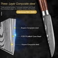 thumbnail image 6 of TVQUYET 6-Piece Steak Knives Set Wood Handle Non Serrated,4.5" Damascus Laser Stainless Steel Steak Cutting Knife for Kitchen and Restaurant Gift Men, 6 of 7