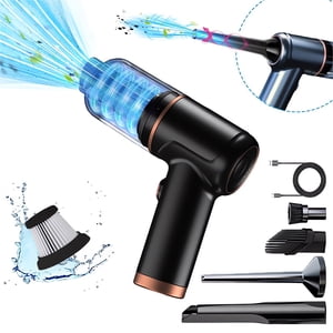Dvkptbk Vacuum Cleaner Mini Vacuum Wireless Handheld Car Vacuum Cleaner Rechargeable Strong Suction Dry Use for Car Keyboard USB Charging Cable Included Home Essentials