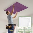 thumbnail image 4 of Purple Burlap Texture Magnetic Fluorescent Light Covers for Ceiling Lights 2 x 4 Feet, Farmhouse Vintage Purple Office Classroom Kitchen Drop Ceiling Light Covers Lighting Filters Shade Panel 3 Packs, 4 of 9