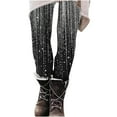 thumbnail image 3 of lcziwo Sequin Pants for Women Fashion Glitter Printed Workout Yoga Pants Casual Milk Silk Soft Stretch High Waisted Leggings White XL, Sale of The Day Prime Today, 3 of 7