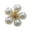 Pearl Flowers 2, variant on Shimmering Floral Statement Pin Featuring Resilient Metal Construction And Multifunctional Styling Butterfly Lapel Pin