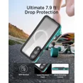 thumbnail image 3 of for Samsung Galaxy S25 Edge Case Waterproof [Fit for MagSafe] 360° Full Body Rugged Shockproof Case for S25 Edge 6.7" [IP68 Underwater][Built-in Screen Protector & Lens Protector], 3 of 7