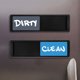 thumbnail image 4 of [Negro-Azul gris] Imán para lavavajillas imán para refrigerador imán para puerta hotel letrero acrílico al por mayor imán para refrigerador placa decorativa (negro-Azul gris), 4 of 8