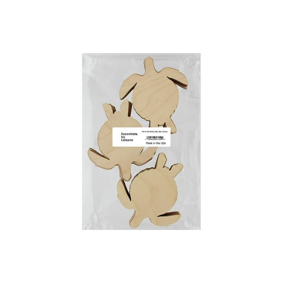 Essentials By Leisure Arts Arts Flat Wood Shape 24pc Sea Turtle