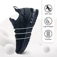 thumbnail image 4 of JOYFON Mens Running Shoes Air Cushioned Athletic Sneakers Non Slip Tennis Shoes for Sport Gym Jogging PureBlack Size 8.5, 4 of 7