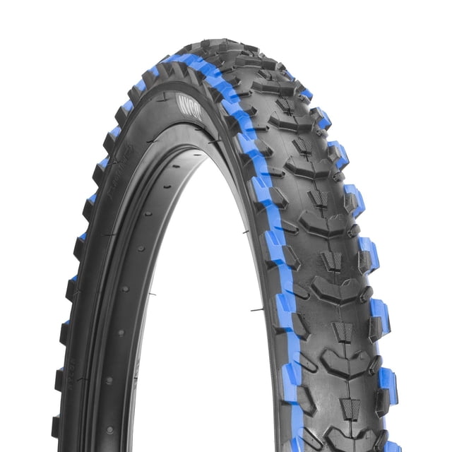 Llanta para Bicicleta R20 x2.125 doble linea azul Nyco Hy111 Caucho Negro 20' 2.125'