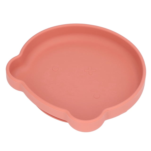UTENSIL DE SILICONA DE BEBÉ, Forma de Oso Linda Resistente a la temperatura fácil Lavado de succión para bebés para el almuerzo