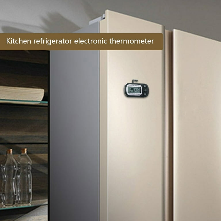 Worallymy Digital Refrigerator Thermometer Mini Freezer