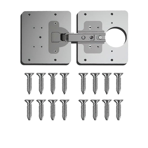 Placa de reparación de bisagras para cajones de muebles y gabinetes, accesorio de reparación de placas de acero inoxidable para ventanas.