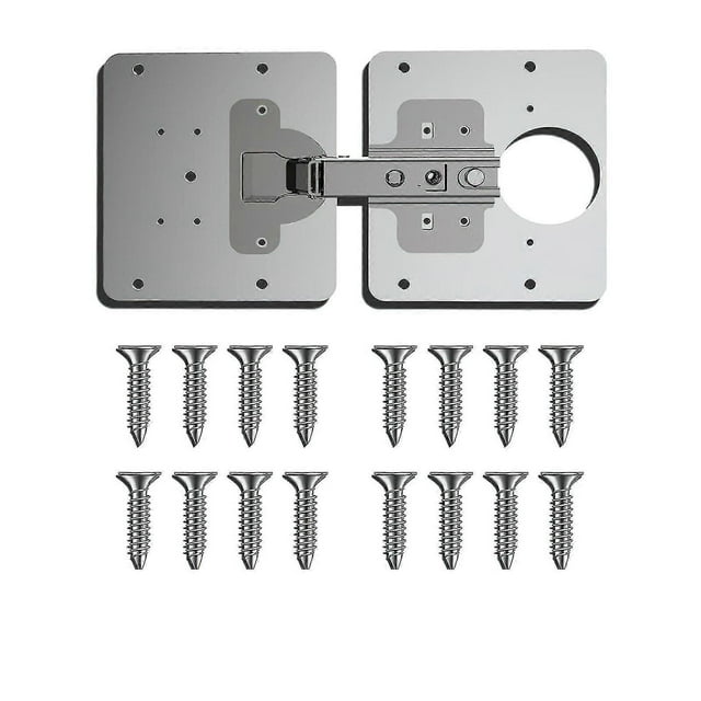 Placa de reparación de bisagras para cajones de muebles y gabinetes, accesorio de reparación de placas de acero inoxidable para ventanas.