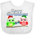 thumbnail image 3 of Inktastic Merry Christmas Owls Boys or Girls Baby Bib, 3 of 4