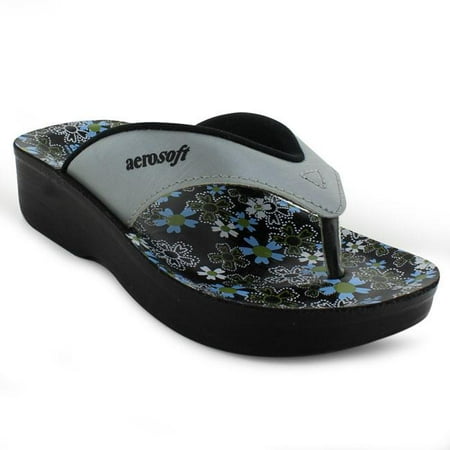 

Aerosoft Liam Comfy Thong Strap Printed Footbed Sandals for Girls