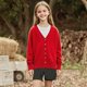 thumbnail image 1 of Cowsor Kids Cardigan Sweater Winter Warm V Neck Cotton Knit Sweaters Fall Fashion Long Sleeve Open Front Button Down Tops, 1 of 6