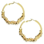 AOSUI Personalized exaggerated metal large earrings female 2023 trend senior sense of fashion atmosphere temperament earrings