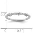 thumbnail image 5 of Sterling Silver Rhodium-Plated Clear Cz Knot Ringsize 8 - Jbsp, 5 of 5
