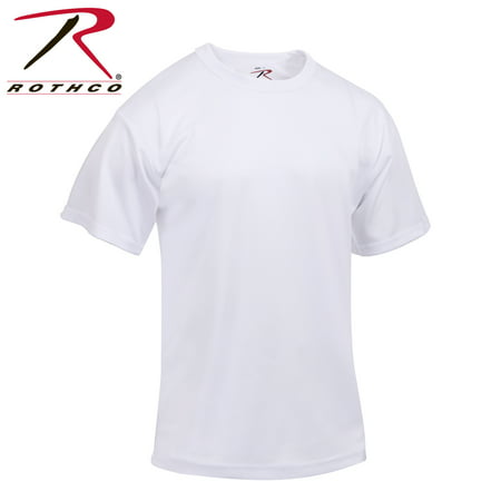 Rothco Quick Dry Moisture Wicking T-Shirt - White,