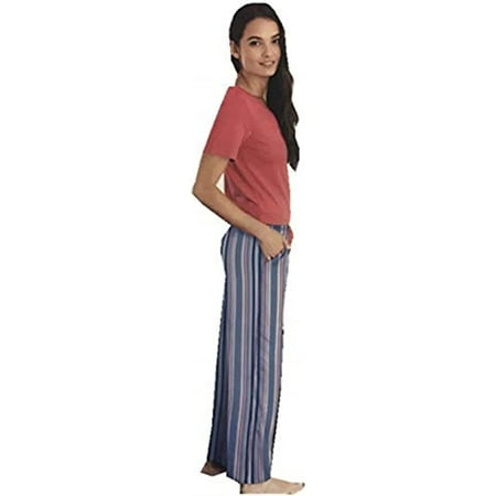 

QUIETTCEX Ladies 2-Piece Lounge Set (Multi Stripe Small)