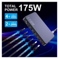 thumbnail image 4 of 175W GaN USB C Charger LED Display 6-Port Desktop Charger Type C PD 100W PPS 45W Fast Charging, 4 of 6