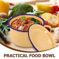 thumbnail image 2 of Ramen Bowl Home Instant Noodles Bowl Food Serving Bowl Enamel Bowl with Lid, 2 of 4