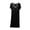 Black, variant on Ohufall Women's Modal Short Sleeve Nightgown Fashion Casual Solid Color V-Neck Cotton Sleepshirt Loose and Comfortable Pleated Nightshirt