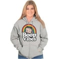 thumbnail image 4 of Betty Boop Cartoon Rainbow Quote Zip Hoodie Sweatshirt Women Brisco Brands S, 4 of 6