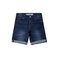 thumbnail image 2 of CULTURA AZURE  Big Boy's Roll-Up Denim Shorts 2-Pack, Dark Blue/White, 10, 2 of 8
