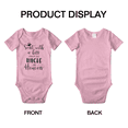 thumbnail image 3 of Sent with A Kiss from My Uncle in Heaven Cute Baby Bodysuits Clothing Unisex, 3 of 5