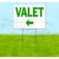 thumbnail image 1 of Valet Left (18" x 24") Yard Sign, Includes Metal Step Stake, 1 of 6