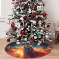 thumbnail image 5 of Rateoe Celestial Stag Cosmic Glow Print Christmas Tree Skirt 30" for Xmas Holiday New Year Party Circle Tree Mat Ornaments Decoration, 5 of 7