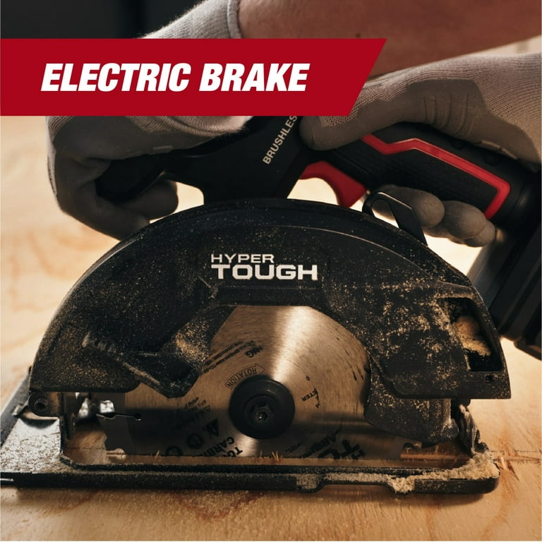 Free Shipping! Hyper Tough 20V Brushless Circular Saw with 6-1/2