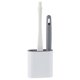 thumbnail image 1 of Cepillo de inodoro de silicona Limpiador de huecos con soporte Cabeza plana Herramienta de baño flexible Tmvgtek Oficina Multiescena Multifunción, 1 of 8