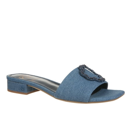 

Sam & Libby Women s Kassidy Ampersand Embellished Slide Sandals