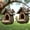 2PCS, variant on Vintage Treehouse Shape Bird Feeder: A Charming Oasis for Your Feathered Friends, Waterproof Resin Tree-Mounted Sculpture, Bird Feeders for Outdoors, with Tray for Outdoor Garden Decor (1PC)
