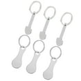 thumbnail image 3 of Miangastore Stainless Steel Shopping Trolley Tokens Silver 6Pcs Set 1.2In, 3 of 9
