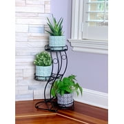 Cocoyard Three Flower Pots Collapsible Plant Stand, No Assembly Tools Required, Small