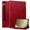 Red, variant on Decase Wallet Case for Samsung Galaxy Tab S10 FE Plus 2025 13.1 Inch, Shockproof with PU Leather Patterned Multi-Angle Stand and Card Slots & Flip Stand Cover, Red