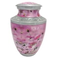 thumbnail image 2 of CUERO URNS - Lovely Pink Rose Forever Cremation Urn for Human Ashes with Velvet Bag - Affordable Funeral Urn, 2 of 5