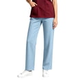 thumbnail image 2 of Scrub Pants for Women with Flare Leg Fade Resistant Durable & Easy Care Fabric Womens Work Pants, 2 of 7